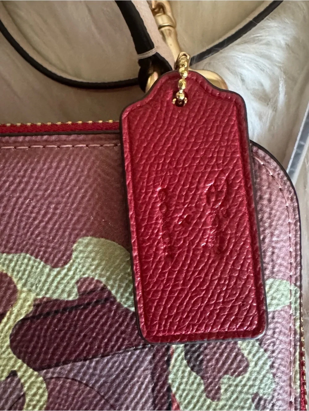 2022 Coach Disney x CoachBox Crossbody Cruella Motif leather Red Apple Multi Bag